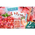 ショッピングふるさと納税 いちご ふるさと納税 【栃木県共通返礼品】冷凍いちご 2kg | いちご とちあいか 冷凍 冷凍イチゴ スイーツ ジャム スムージー たっぷり 大粒  甘い 美.. 栃木県那珂川町