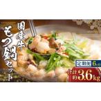 牛 もつ鍋 セット 約600g×6回