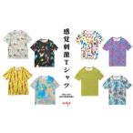 Tシャツ 感覚刺激Tシャツ 総柄 01KURO