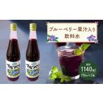 ブルーベリー 果汁入り 飲料水 2本 セット
