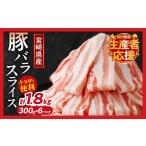 ふるさと納税 宮崎県産豚バラスライス計1.8kg 肉 豚 豚肉 おかず 国産 _T009-0091【農の都BBQ特集】 宮崎県都農町