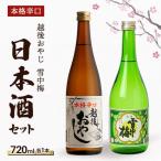 越後おやじ 雪中梅 辛口日本酒セット 日本酒720ml×2本