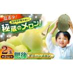 ふるさと納税 【2026年発送分 先行予約】【数量限定】肥後グリーンメロン 2玉 計4kg メロン[AYAC045] 熊本県合志市