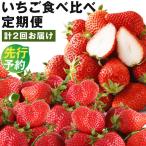 フルーツ定期便 いちご 2品種 食べ比べ あまおう