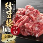 全6回 結旨豚 ウデ又はモモ 切り落とし 500g×2パック