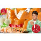 ふるさと納税 北海道産赤肉メロン約1.3kg×1玉 (2025年7月中旬から発送予定) | メロン メロン メロン メロン メロン メロン _05228 北海道旭川市