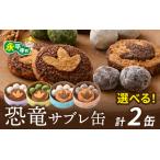 恐竜サブレ缶 小 クッキー缶2個 おもちゃ