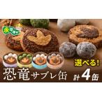 恐竜サブレ缶 小 クッキー缶4個 おもちゃ