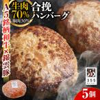 戸越銀座のハンバーグ5個セット 牛70%豚30%