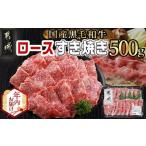 ふるさと納税 【年内お届け】【黒毛和牛】ロースすき焼き用500g≪2025年12月15日〜31日お届け≫_AO-I901-HNY 宮崎県都城市