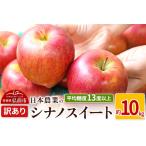 ふるさと納税 【レビューキャンペーン】【25年11月〜発送】りんご 平均糖度13度以上! シナノスイート 約10kg 訳あり【先行受付】 青森 果物 フ.. 青森県弘前市