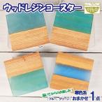 コースター 1点 ウッドレジン 加工 一品物
