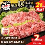 生冷凍 厳選 豚切り落とし 計2kg