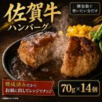 佐賀牛ハンバーグプレーン真空個包装 14個