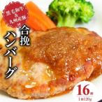 黒毛和牛 九州産豚の合挽ハンバーグ120g×16個_黒毛和牛
