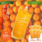 まる搾りみかんジュース 1 000ml×6本