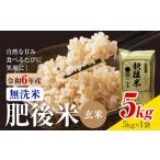 ふるさと納税 熊本県産 肥後米 無洗米 玄米 5kg 1袋5kg 米 お米 令和6年産 九州産 熊本県産 ブレンド米 送料無料《30日以内に出荷予定(土日祝除.. 熊本県菊池市
