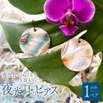 ピアス 夜光貝のピアス 丸 小