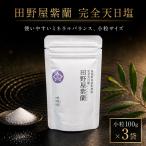 田野屋紫蘭 完全天日塩 万能 100g×3袋