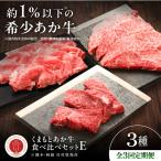全3回定期便 GI認証 くまもとあか牛 食べ比べE