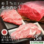 全3回定期便 GI認証 くまもとあか牛 食べ比べF