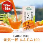 砂糖不使用 果汁100% 元気一杯 にんじん100 195g×30本