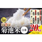 菊池米 白米 20kg