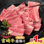 宮崎牛 霜降り 焼肉 計1kg