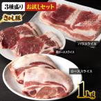 2297 鹿屋産 さかし豚 3種盛り お試しセット 1kg