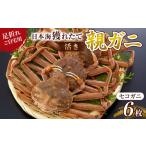 ふるさと納税 120.【活き】訳あり 足折れ ご自宅用 日本海獲れたて親ガニ（セコガニ）6枚　※2026年11月上旬〜12月下旬頃に順次発送予定 鳥取県北栄町