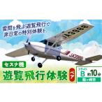 セスナ機遊覧飛行体験 ペア フライトB 約10分コース
