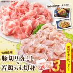 豚肉切り落とし&若鶏もも切身セット 合計3kg_BD109-25
