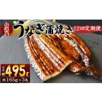 養殖うなぎ蒲焼き 約165g×3尾
