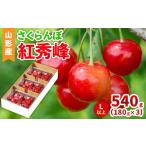 ショッピングふるさと納税 さくらんぼ ふるさと納税 山形産 さくらんぼ(紅秀峰) L以上 540g(180g×3パック) 【令和8年産先行予約】FS25-041 山形県山形市