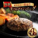 産の赤身牛 特製 手ごねハンバーグ 4個入り