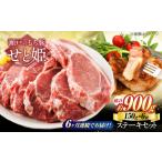 冷凍 瀬戸のもち豚せと姫 ステーキセット約900g 150g×6枚