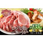 冷凍 瀬戸のもち豚せと姫 ステーキセット約1 350g