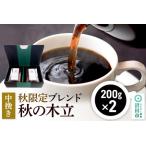 夏季 ブレンドコーヒー 中挽き 夏の木立 200g×2袋