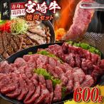 宮崎牛 焼肉セット ウデ モモ バラ 焼肉用 600g