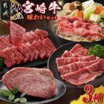 宮崎牛の味わい3種セット 宮崎牛 肩ロース