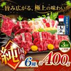 純 馬刺し 6種類 400g