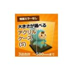 背面ミラーなし 展示用アクリルケース 3辺合計