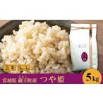 ふるさと納税 【令和7年産米】蔵王産　つや姫　玄米5kg ／ 米 ごはん ご飯 玄米 5kg 2025年産 令和7年産 新米 東北 宮城県産 蔵王産　【04301-03.. 宮城県蔵王町