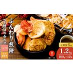 定期便6回 老舗煎餅店 鍵林のふんわりせん12袋 1.2kg