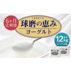 球磨の恵みヨーグルト 加糖 1kg×2パック×6回