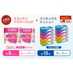 ふるさと納税 ティッシュ クリネックス 5箱入 × 2パック トイレットペーパー ダブル スコッティ 3倍長持ち 4ロール入 × 2パック フラ.. 宮城県岩沼市