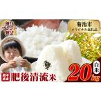 ふるさと納税 熊本県産 肥後清流米 白米 20kg ブレンド米《7-14日以内に出荷予定(土日祝除く)》 熊本県産 ふるさと納税 精米 米 こめ ふるさとの.. 熊本県菊池市