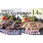 お肉屋さんの大月玉ねぎ塩麹漬け 牛&豚