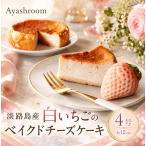 Ayashroom 白いちごベイクドチーズケーキ