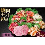 焼肉セット10種 醤油 味付け 簡単 2kg